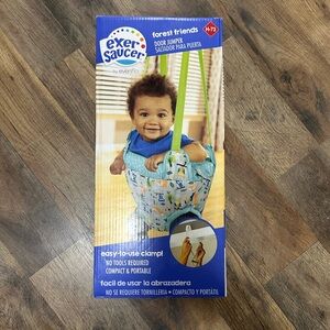 Evenflo ExerSaucer Door Jumper - Blue Forest Friends